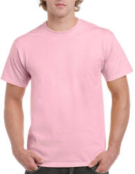 Gildan Uniszex póló Rövid ujjú Gildan Ultra Cotton Adult T-Shirt - S, Világos rózsaszín (pink)