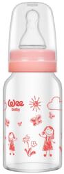 Wee Baby Biberon din sticla termorezistenta Wee Baby Classic, 120 ml, roz (770)