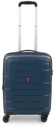 Roncato FLIGHT DLX kék négykerekes, bővíthető zippes kabinbőrönd R-3463 - taskaweb