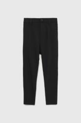 Abercrombie & Fitch pantaloni copii culoarea negru, neted 9BYY-SPB0CP_99X