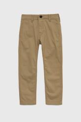 Abercrombie & Fitch pantaloni copii culoarea maro, neted 9BYY-SPB0CN_88B