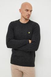 Lyle & Scott pulover din amestec de lana barbati, culoarea negru, light 9BYY-SWM0S9_99X