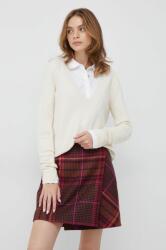 Calvin Klein pulover de lana femei, culoarea bej, 9BYY-SWD118_01X