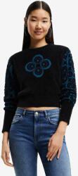 Desigual pulover femei, culoarea negru, light 9BYY-SWD11N_99X