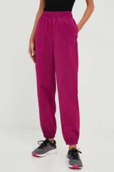 Gap pantaloni de trening femei, culoarea violet, neted 9BYY-SPD0T7_44X