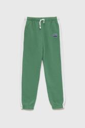 Abercrombie & Fitch pantaloni de trening pentru copii culoarea verde, neted 9BYY-SPG08P_77X