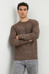 GAP pulover de bumbac barbati, culoarea maro, light 9BYY-SWM0HD_89X