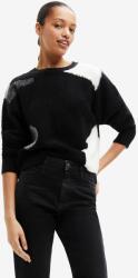 Desigual pulover femei, culoarea negru, 9BYY-SWD11S_99X