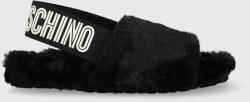 Love Moschino papuci de casa culoarea negru 9BYY-KLD08L_99X