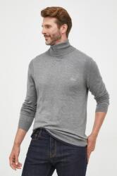 GUESS pulover din amestec de lana barbati, culoarea gri, light, cu guler 9BYY-SWM06M_90X