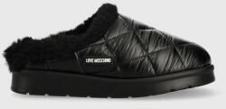 Love Moschino papuci de casa culoarea negru 9BYY-KLD08I_99X