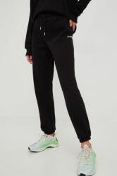 DKNY pantaloni de trening femei, culoarea negru, neted 9BYY-SPD03W_99B