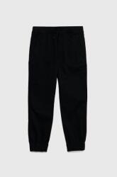 Abercrombie & Fitch pantaloni copii culoarea negru, neted 9BYY-SPB0CR_99X