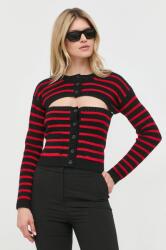 Red Valentino cardigan din lana femei, culoarea negru 9BYY-SWD0MA_99A