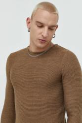 Solid pulover barbati, culoarea maro, light 9BYY-SWM0KB_82X