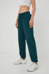 Gap pantaloni de trening femei, culoarea verde, neted 9BYY-SPD0T5_67X