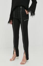 Victoria Beckham pantaloni de lana femei, culoarea negru, mulata, high waist 9BYY-SPD0HZ_99X