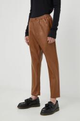 DRYKORN pantaloni de lana barbati, culoarea maro, mulata 9BYY-SPM079_88X