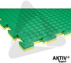 Trendy Puzzle szőnyeg Trendy Double Standard 100x100x2 cm zöld-sárga (1123GY) - aktivsport