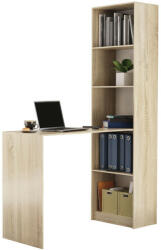 GreenSite Odell R50 combinație masă birou și etajeră, sonoma