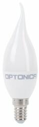 OPTONICA Bec LED Plastic Flacara C37 E14 6W Alb Rece (1466)