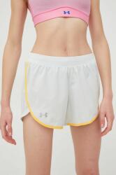 Under Armour rövidnadrág futáshoz Fly By Elite női, zöld, sima, közepes derékmagasságú - zöld S
