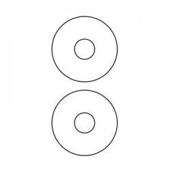 Etikett címke, CD-hez 117mm100 lap, 2 címke/lap (ETIKCD117) - web24