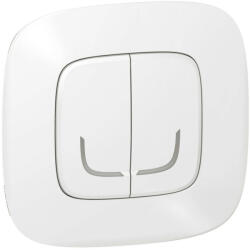 Legrand Netatmo 752588 Valena Allure okos csillárkapcsoló (végrehajtó), süllyesztett, díszítőkerettel szállítva, fehér színű, fázis-nulla megtáplálású, két külön kapcsolt fázis elmenővel, gatewayhez csatlakoz