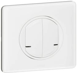 Legrand Netatmo 067722 Celiane okos csillárkapcsoló (végrehajtó), süllyesztett, díszítőkerettel szállítva, fehér színű, fázis-nulla megtáplálású, két külön kapcsolt fázis elmenővel, gatewayhez csatlakoztathat