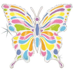 Grabo Balon folie fluturas multicolor holografic 80 cm