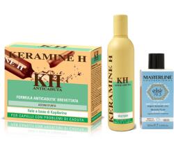Keramine H Set tratament complet MasterLine & Keramine H reconstructie par: fiole 12x6ml, sampon 300ml , ulei de argan 50 ml
