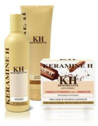 Keramine H Set Keramine H tratament energizant par, fiole 10x10ml + sampon 300ml + masca cu cheratina 250ml