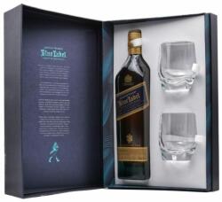 Johnnie Walker Blue Label Whisky 0.7L+2 Pahare, 40%