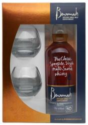 Benromach 10 Ani Whisky 0.7L+2 Pahare, 43%