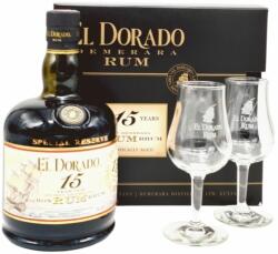 El Dorado 15 Ani Rom 0.7L+2 Pahare, 43%