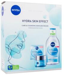 Nivea Hydra Skin Effect Gift Set set cadou Gel facial de zi Hydra Skin Effect 50 ml + apă micelară Hydra Skin Effect 400 ml pentru femei