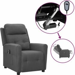 vidaXL Fotoliu rabatabil electric, gri deschis, textil (3098901)