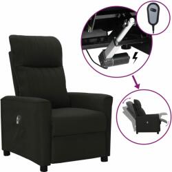 vidaXL Fotoliu rabatabil electric, negru, material textil (3098879)