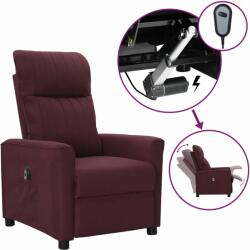 vidaXL Fotoliu rabatabil electric, violet, material textil (3098884)