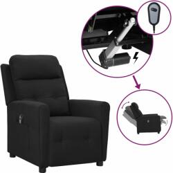 vidaXL Fotoliu rabatabil electric, negru, material textil (3098903)