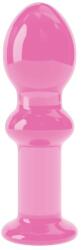 Lovetoy Dop Anal Din Sticla Borosilicata Glass Romance, Roz, 11.5 Cm