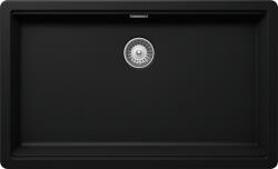 SCHOCK Schock Greenwich N-100XL konyhai mosogatótálca, gránit kompozit, Cristadur Puro, intenzív fekete, 750 x 456 mm, munkalapba/alá építhető (GREN100XLPURO)