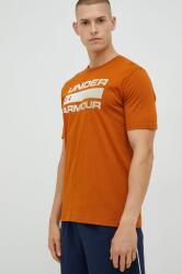 Under Armour t-shirt narancssárga, férfi, nyomott mintás - narancssárga M