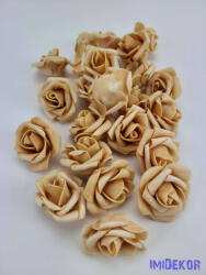 Polifoam rózsa fej virágfej habvirág 4 cm habrózsa - Tea - imidekor - 75 Ft