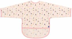 KikkaBoo Непромокаем лигавник с ръкави и джоб KikkaBoo - Arty, Pink Pattern (31303030058) - baby