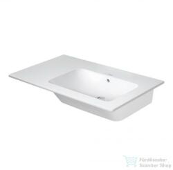 Duravit ME BY STARCK 830x490 mm-es bútorral aláépíthető csaplyuk nélküli mosdó jobb oldali medencével, 2346830060 (2346830060)
