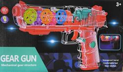 Műanyag Pisztoly Ledes Átlátszó Gear gun No. Q001 - Gyerek játék