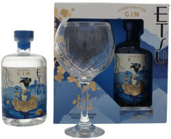 Etsu Handcrafted Gin 43% 0,7 l - pohárral, díszdobozban