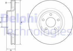 DELPHI féktárcsa DELPHI BG4831C (BG4831C)