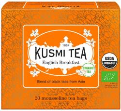 Kusmi Tea Ceai negru ENGLISH BREAKFAST 20 pliculețe de ceai de muselină, Kusmi Tea